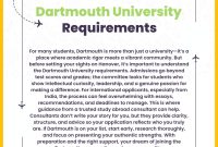 Dartmouth University Requirements | Education