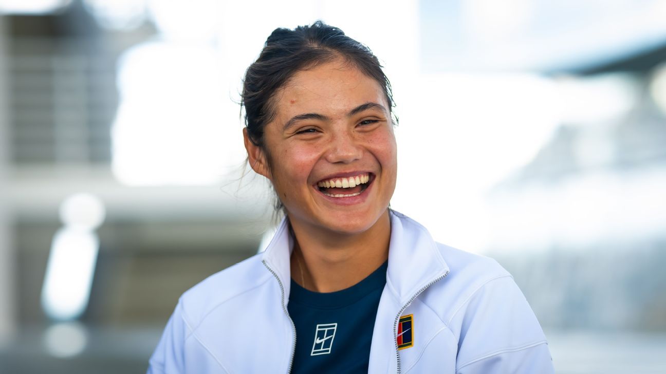 Emma Raducanu back in her 'happy place' at US Open