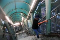 Hong Kong issues highest weather warning, as rains shut schools, courts and hospital wards