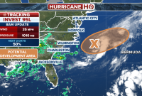 Invest 95L could become Tropical Storm Dexter as Southeast braces for flooding rain, no threat to Florida