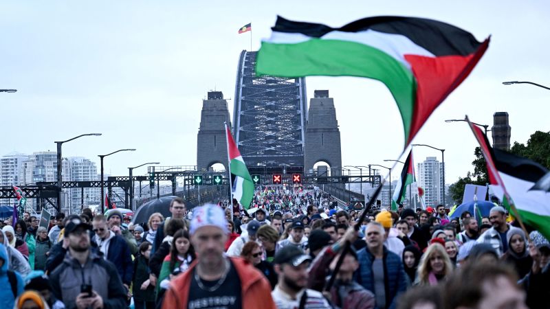 Massive Australian protest over Gaza crisis seen as a sign of growing global alarm