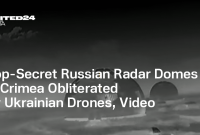 Top-Secret Russian Radar Domes in Crimea Obliterated by Ukrainian Drones, Video — UNITED24 Media
