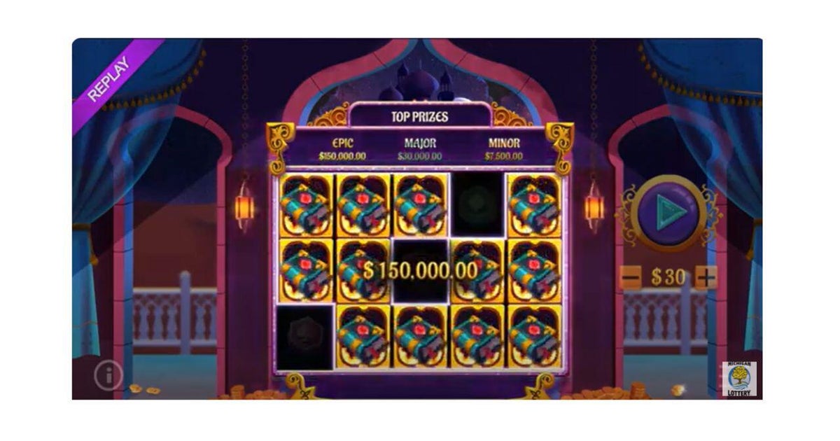 Wayne County man wins $150,000 in Michigan Lottery online instant game